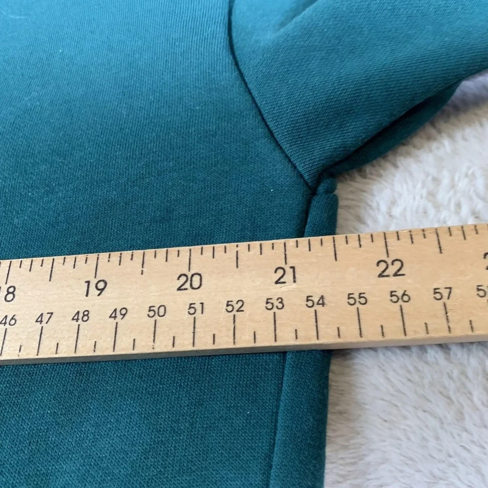 Puma Track Jacket Womens Small Teal Floral Full‎ Zip Sweatshirt Cotton Blend - Picture 7 of 15